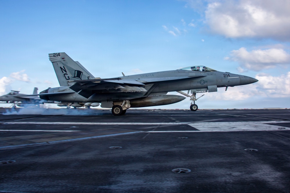 Abraham Lincoln conducts routine flight operations