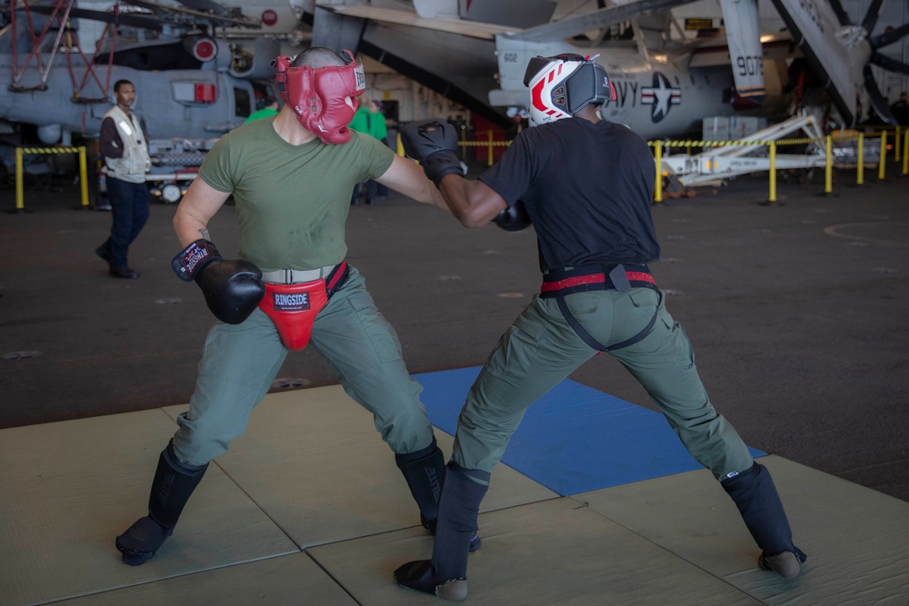 USS Abraham Lincoln conducts routine operations.
