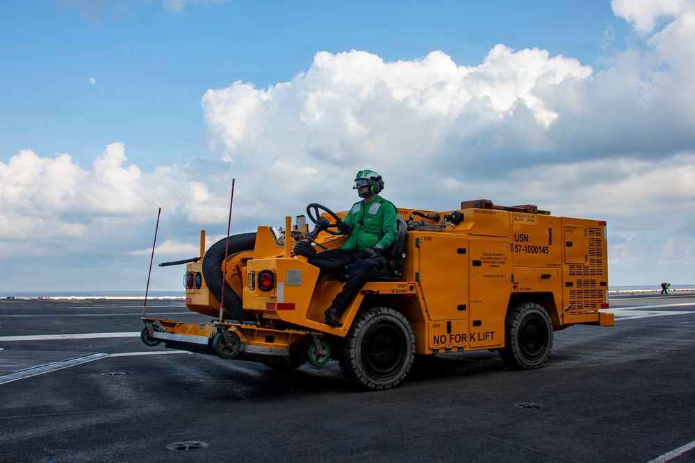 Abraham Lincoln conducts routine flight operations