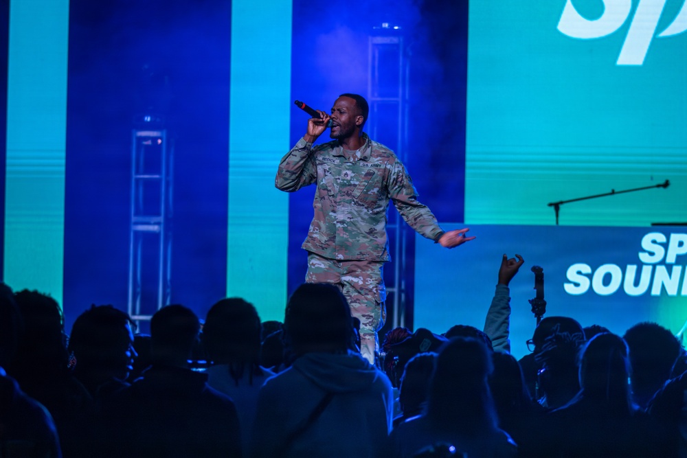 Army Rappers Perform at CIAA Fan Fest in Baltimore, MD