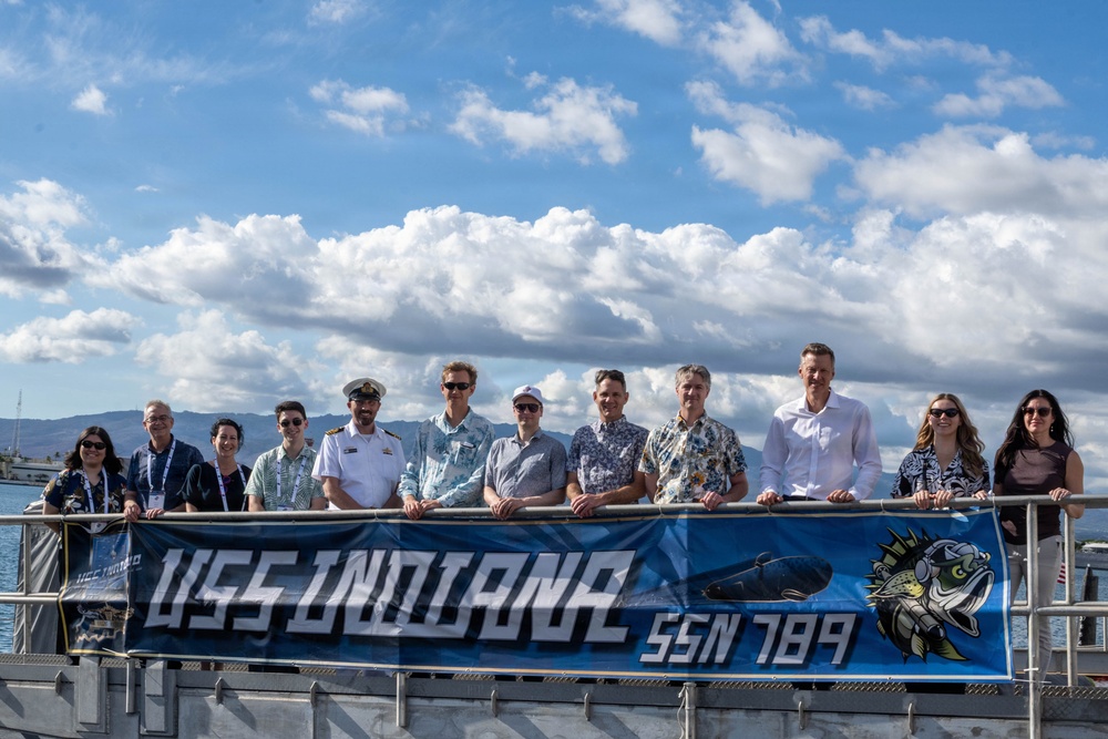 Australian American Leadership Dialogue Members Visits USS Indiana (SSN 789)