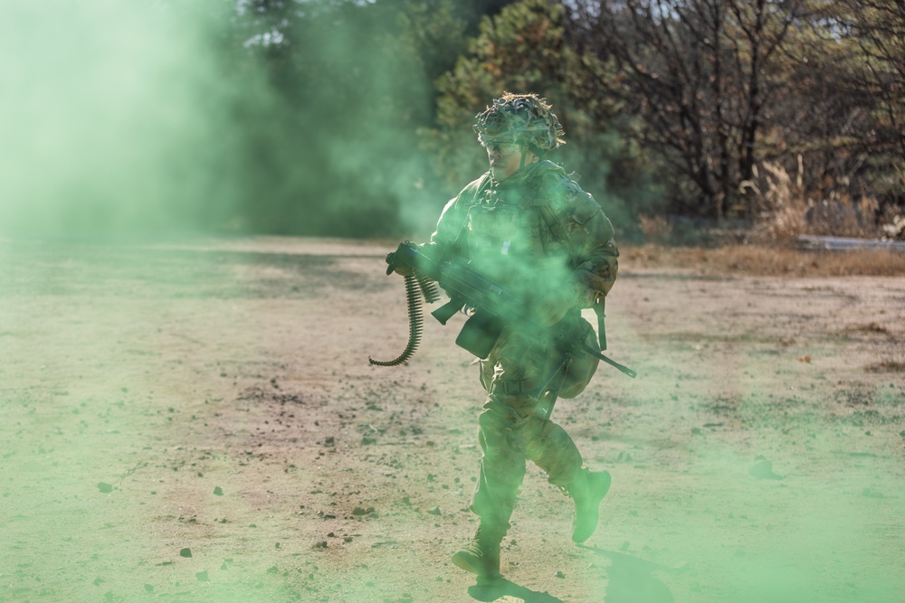 Infantry, ROKA Mechanized, and Engineer Forces Unite for Live Fire Exercise.