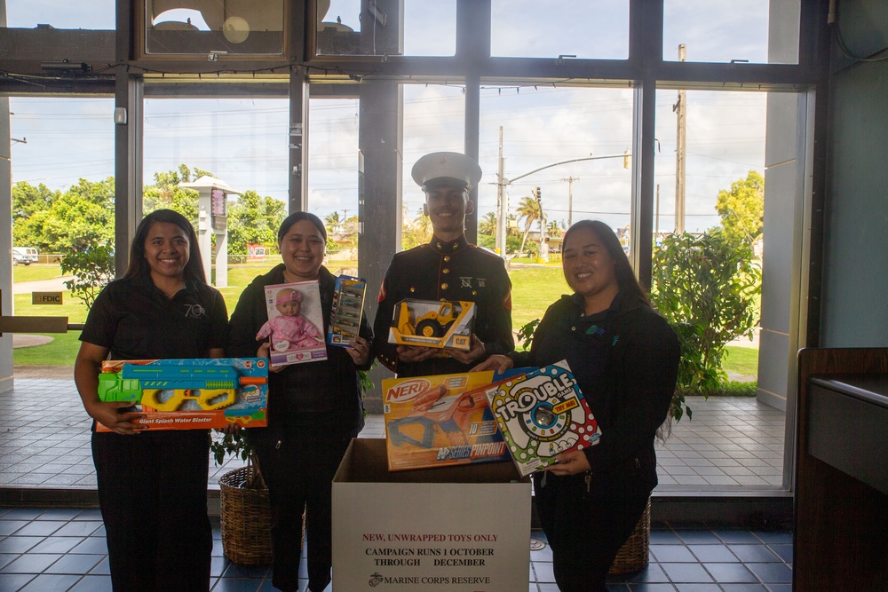 Marines with Camp Blaz collect toys for Toys for Tots 2025