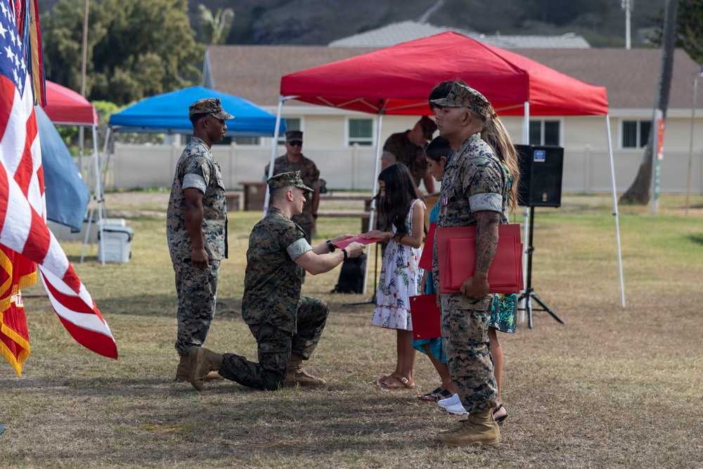 3rd MLR CWO2 Donald Mendiola Retires After 21 Years of Service
