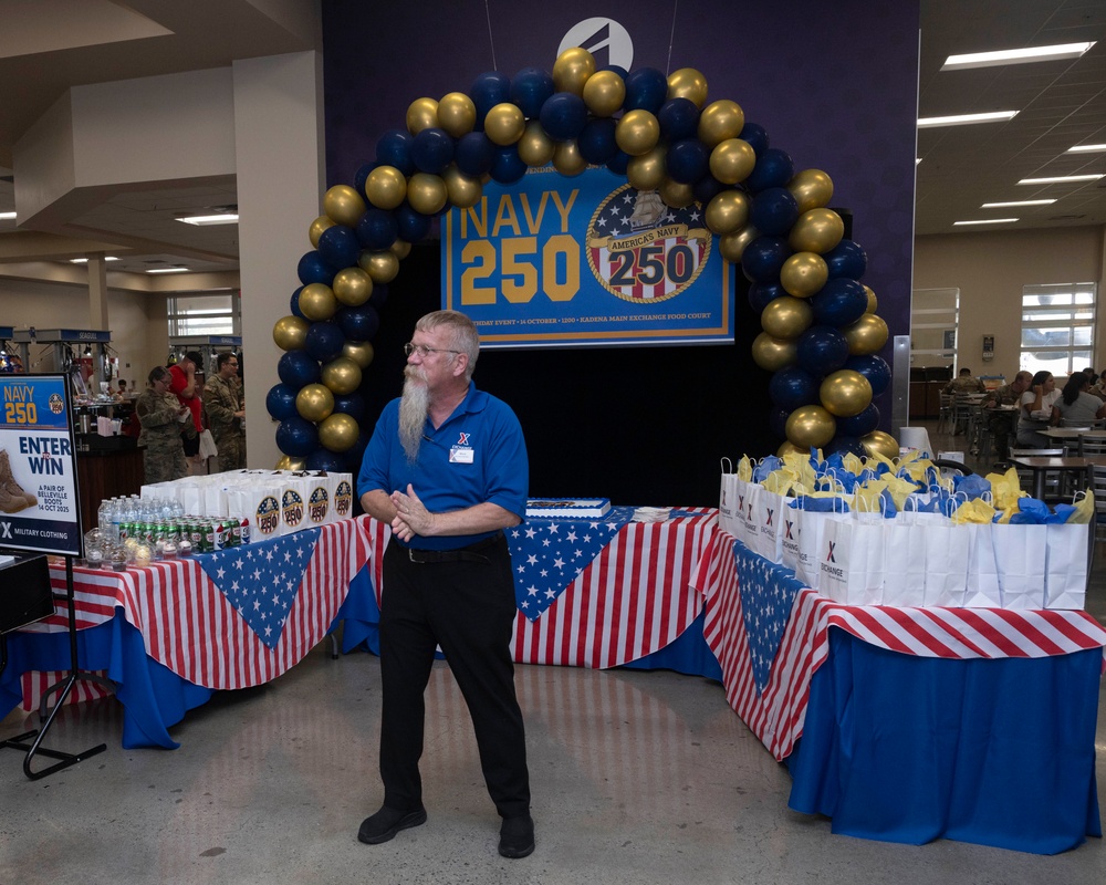 Kadena Base Exchange hosts Navy birthday cake cutting