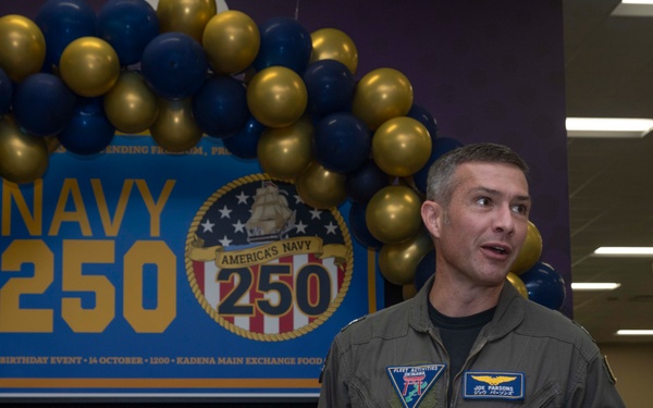 Kadena Base Exchange hosts Navy birthday cake cutting