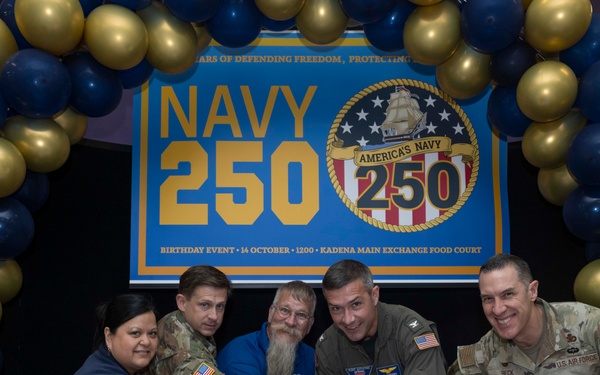 Kadena Base Exchange hosts Navy birthday cake cutting