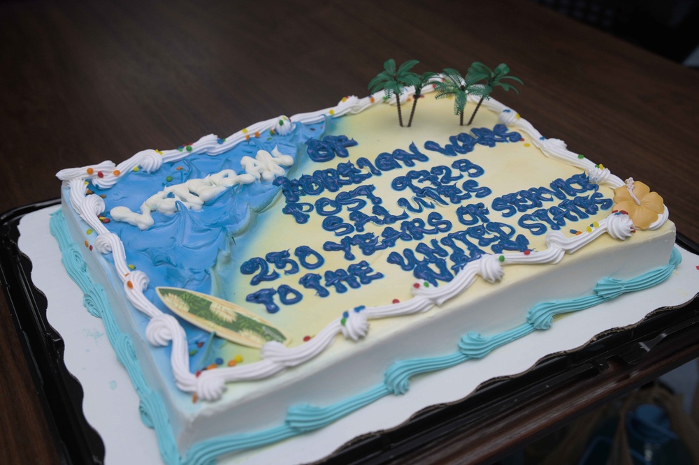 Veterans of Foreign Wars Celebrates Navy's 250th Birthday at Fleet Activities Okinawa