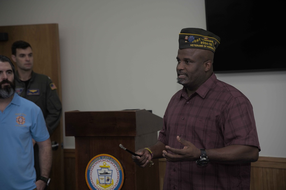 Veterans of Foreign Wars Celebrates Navy's 250th Birthday at Fleet Activities Okinawa