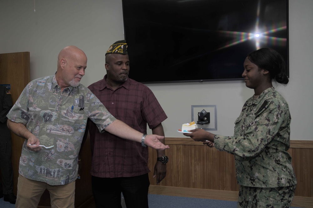 Veterans of Foreign Wars Celebrates Navy's 250th Birthday at Fleet Activities Okinawa