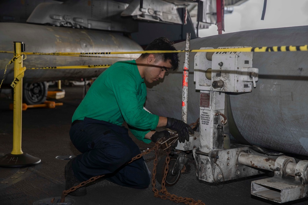 USS Abraham Lincoln conducts routine operations.