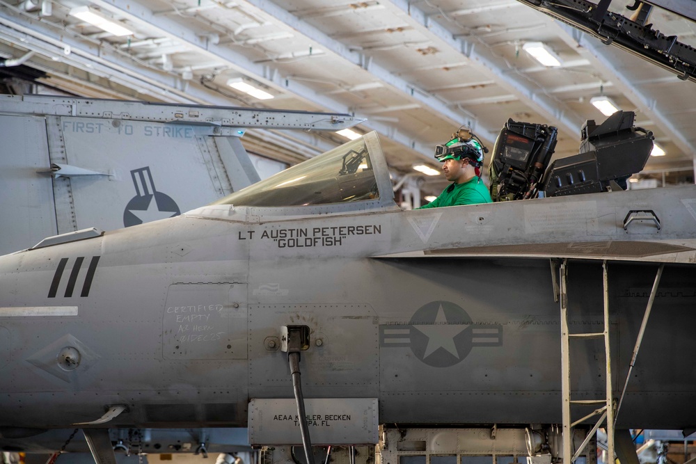 USS Abraham Lincoln conducts routine operations.