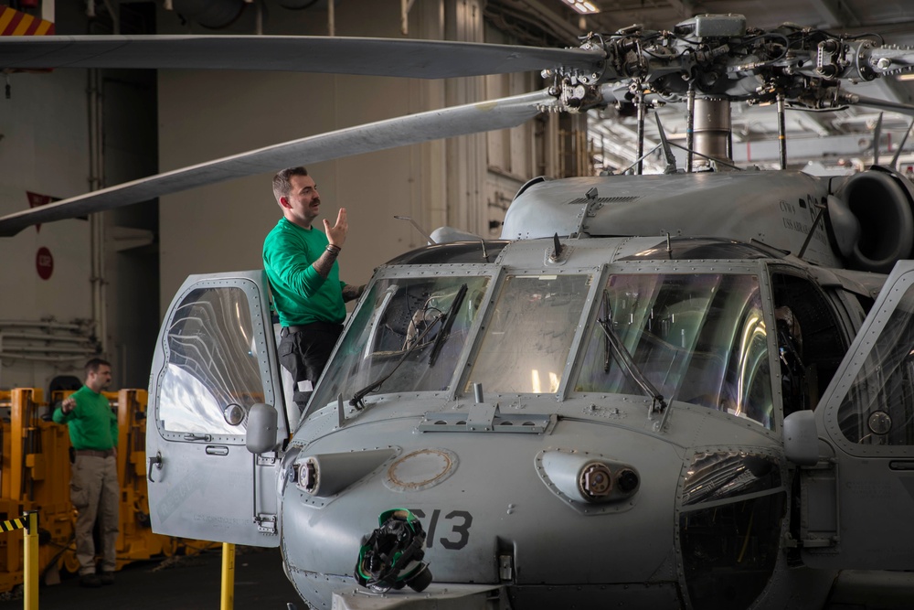 USS Abraham Lincoln conducts routine operations.