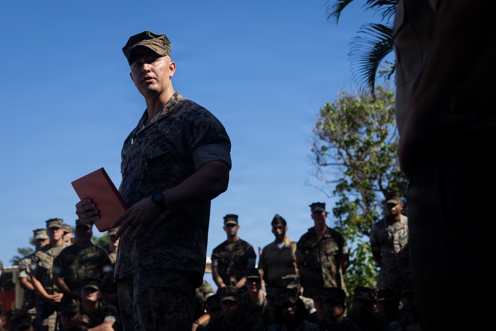 3rd MLR commemorates Maj. Pacheco for saving a Marine’s life.