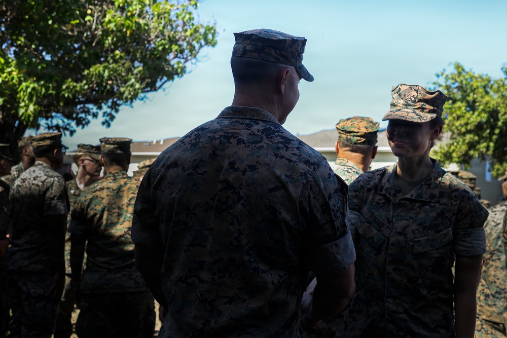 3rd MLR commemorates Maj. Pacheco for saving a Marine’s life.