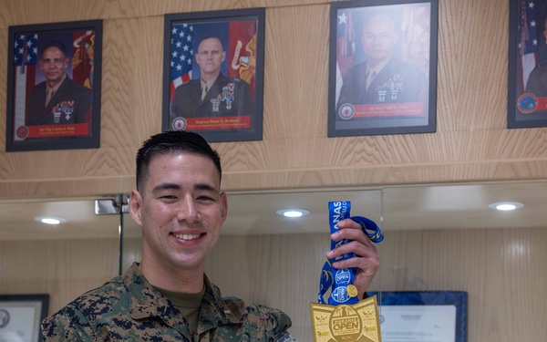 Camp Blaz Marine Wins 1st Place in Marianas Open Tournament