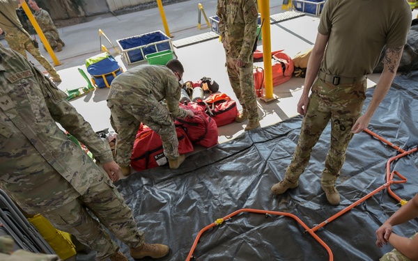 Fire, EM decontamination training
