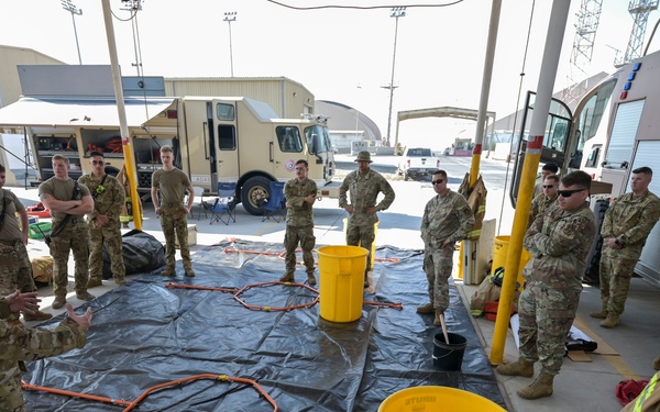Fire, EM decontamination training