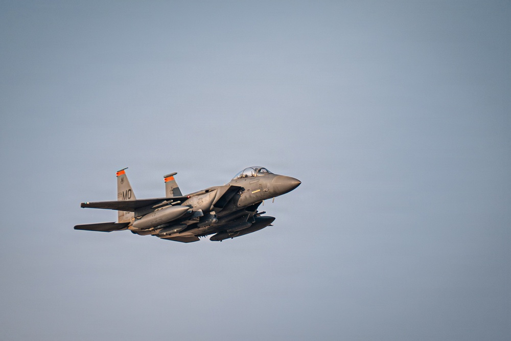 391 EFS F-15s return from Marauder Shield 26.1 exercise