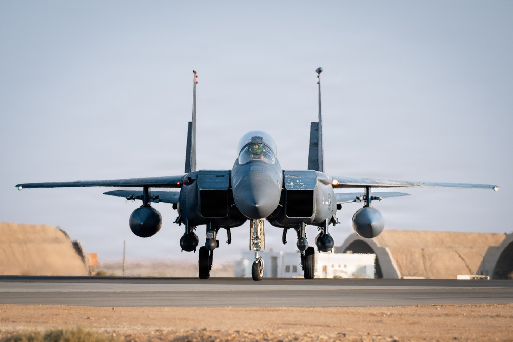 391 EFS F-15s return from Marauder Shield 26.1 exercise