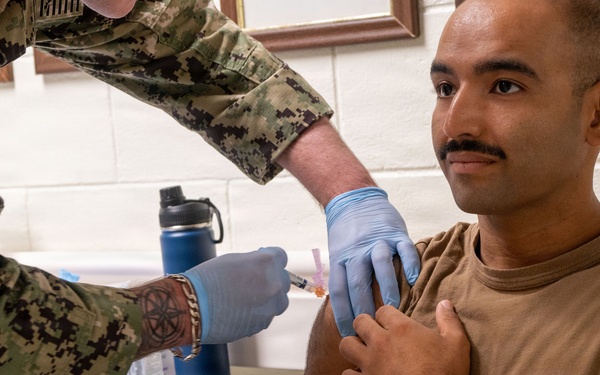Sailors onboard NSF Diego Garcia receive Annual Vaccines