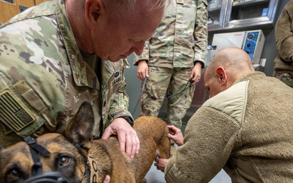 332nd EMDS receives canine TCCC training