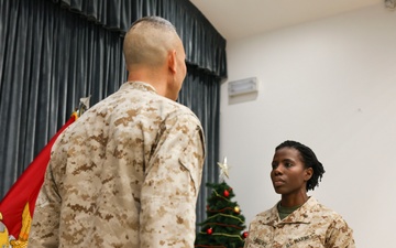 TF 51/5th MEB mustang officer promotes to lieutenant colonel