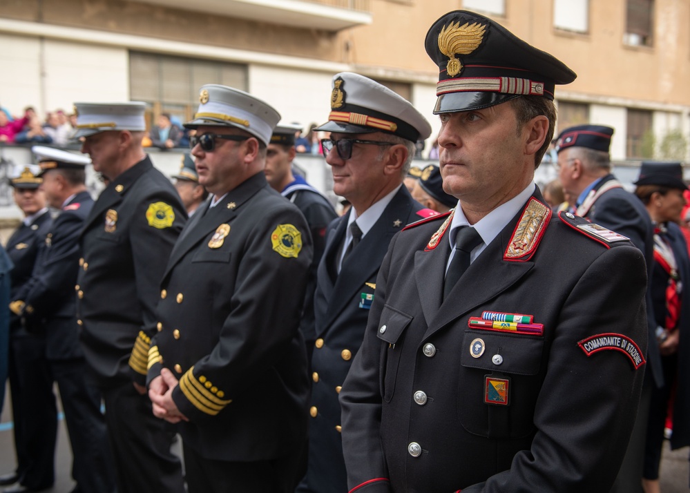 Sigonella participates in Italy’s Feast of St. Barbara ceremony