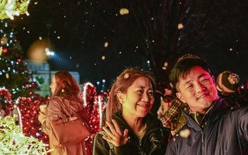 Vicenza military community hosts the annual Christmas tree lighting.