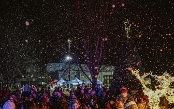 Vicenza military community hosts the annual Christmas tree lighting.