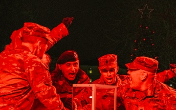 Vicenza military community hosts the annual Christmas tree lighting.