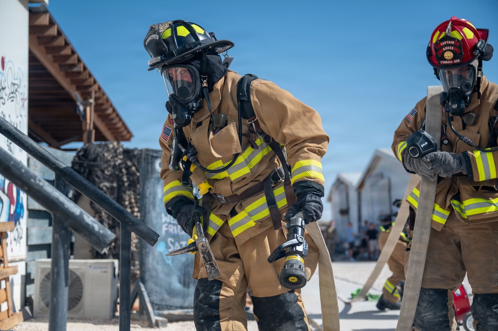 379th AEW first responders team up with RAF for safety day exercise