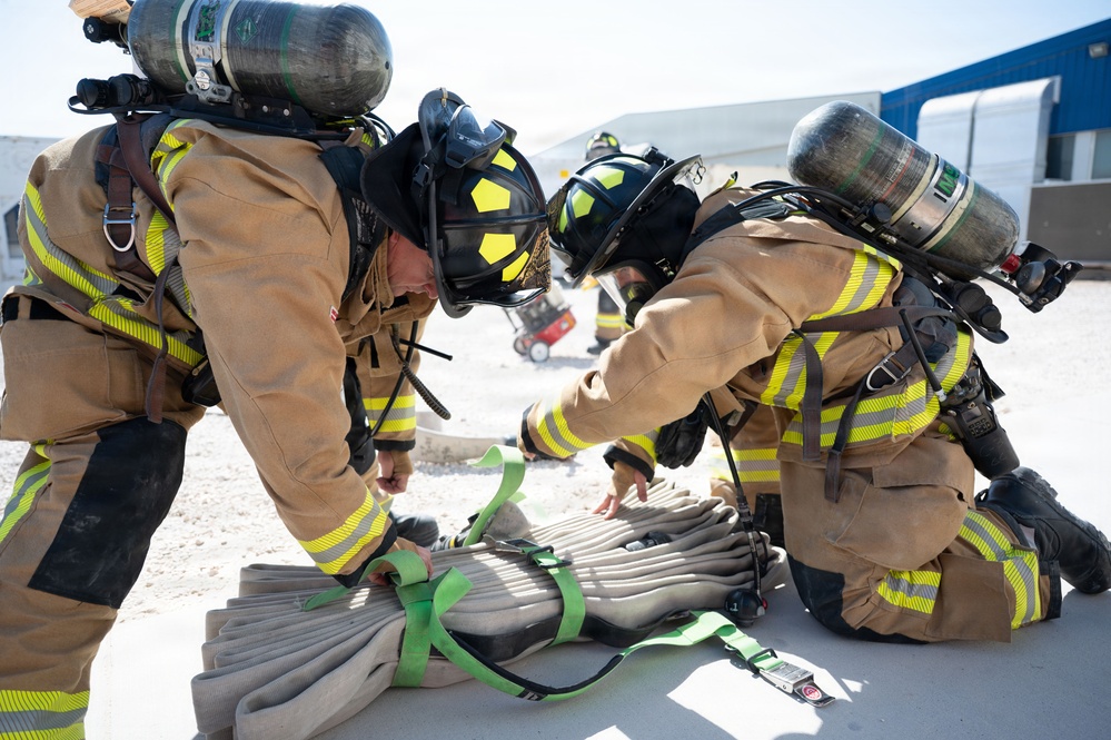 379th AEW first responders team up with RAF for safety day exercise