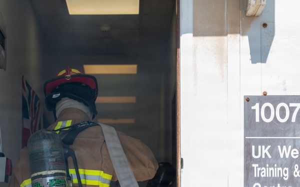 379th AEW first responders team up with RAF for safety day exercise