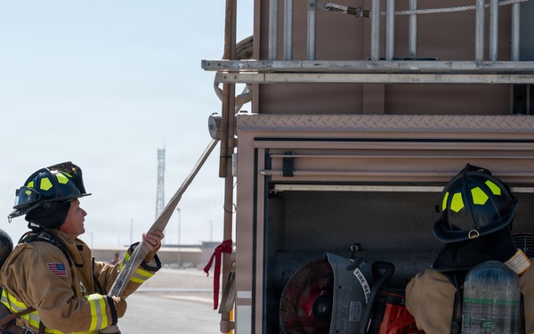 379th AEW first responders team up with RAF for safety day exercise