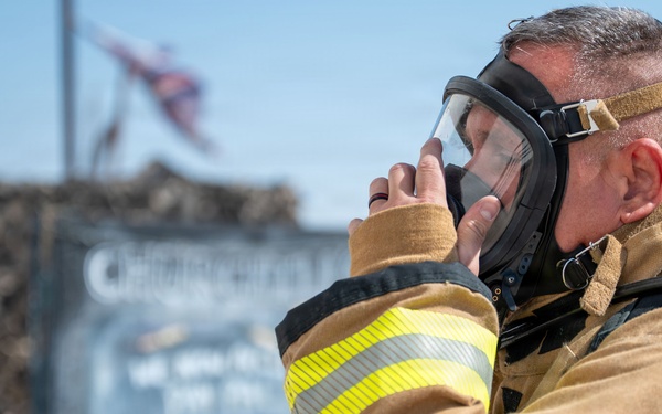 379th AEW first responders team up with RAF for safety day exercise