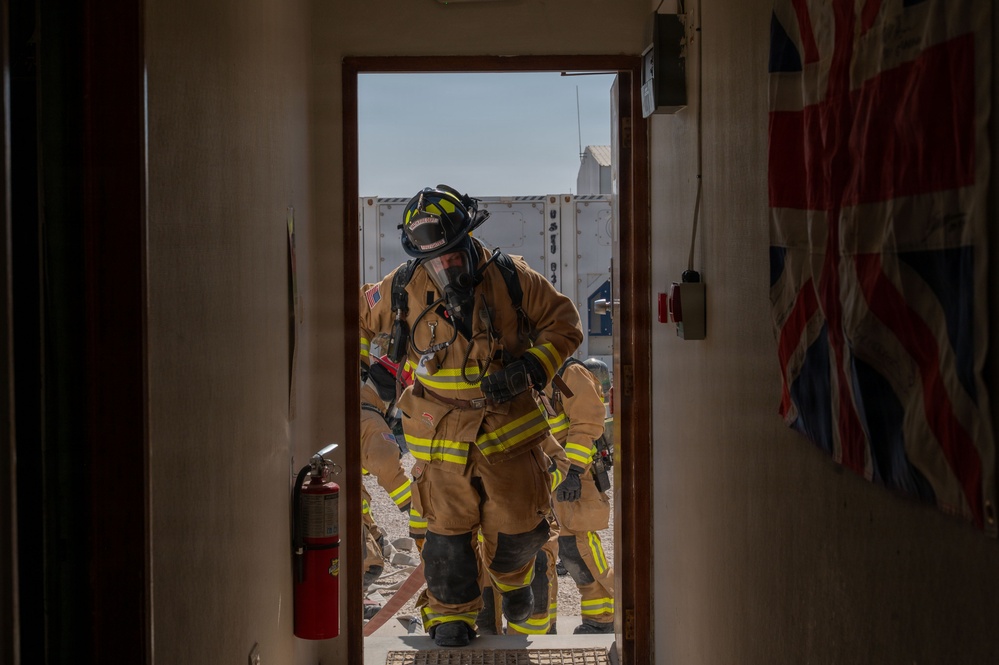 379th AEW first responders team up with RAF for safety day exercise