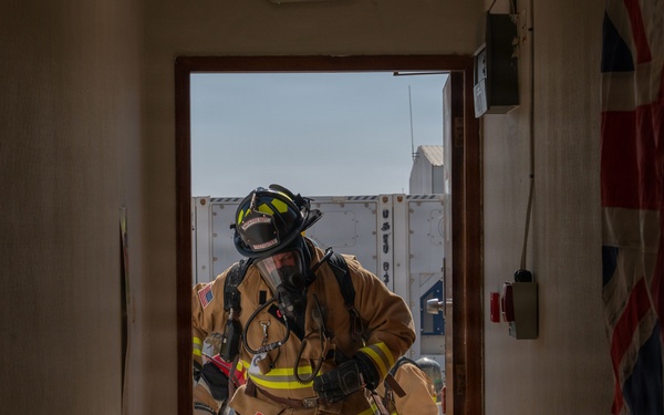 379th AEW first responders team up with RAF for safety day exercise