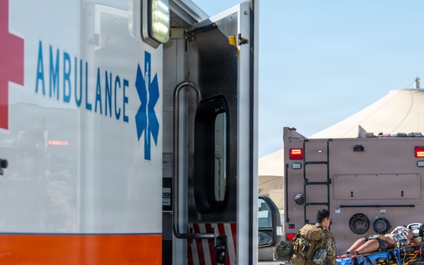 379th AEW first responders team up with RAF for safety day exercise