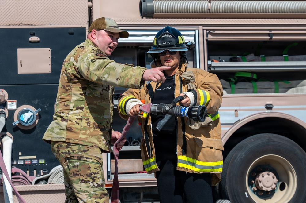 379th AEW first responders team up with RAF for safety day exercise