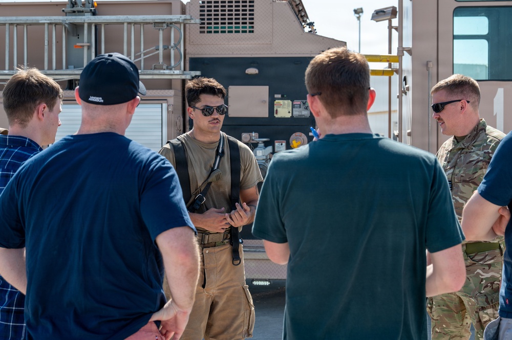 379th AEW first responders team up with RAF for safety day exercise