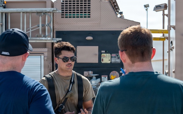 379th AEW first responders team up with RAF for safety day exercise