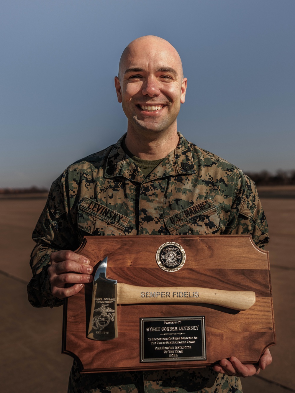 USMC Fire Service Instructor of the Year: Gunnery Sgt. Levinsky