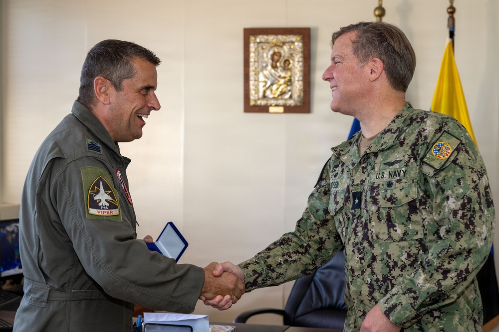 CNREURAFCENT Rear Adm. Brad Rosen visits NSA Souda Bay