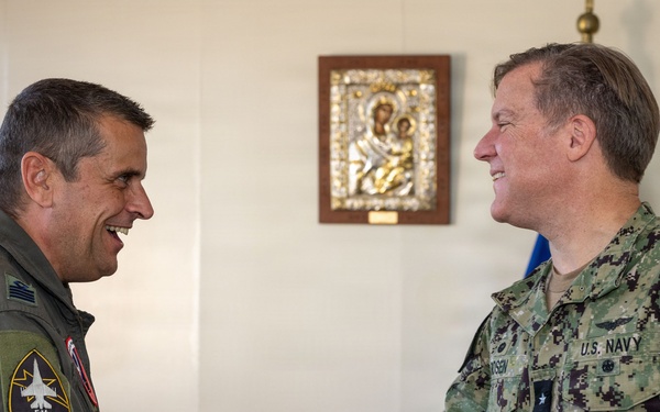 CNREURAFCENT Rear Adm. Brad Rosen visits NSA Souda Bay