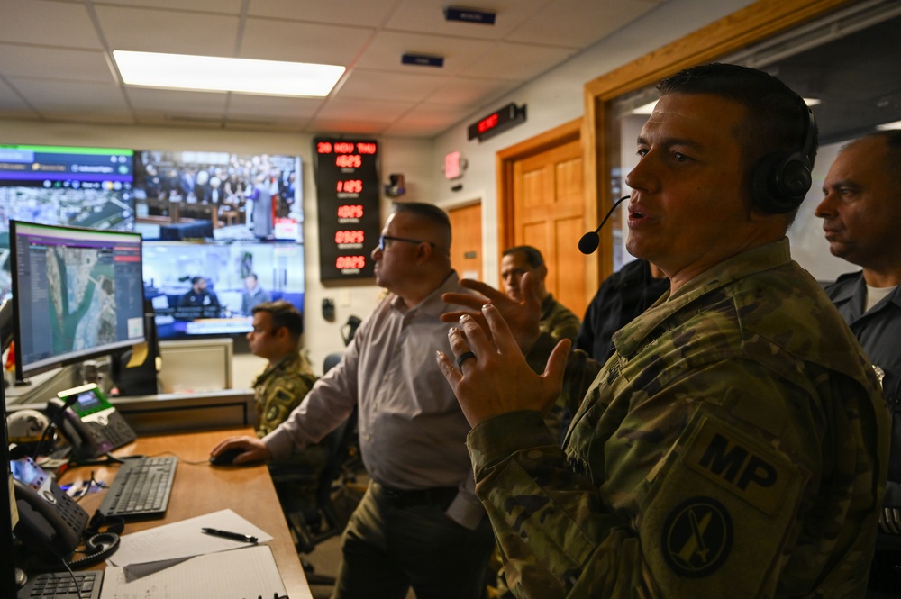 Lt. Col. Reynolds Monitors c-UAS Exercise at Fort McNair