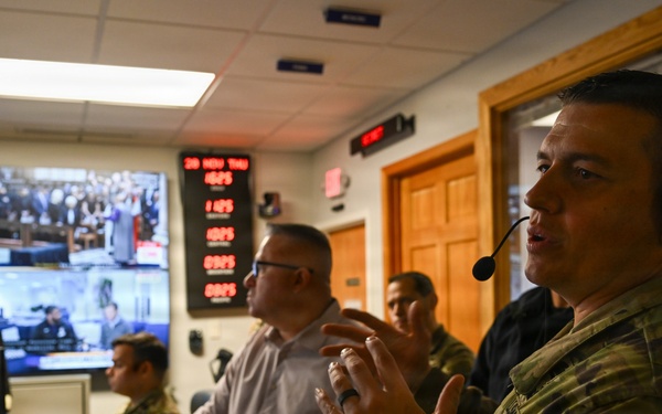 Lt. Col. Reynolds Monitors c-UAS Exercise at Fort McNair