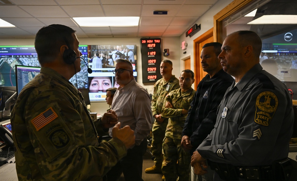 Lt. Col. Reynolds Monitors c-UAS Exercise at Fort McNair