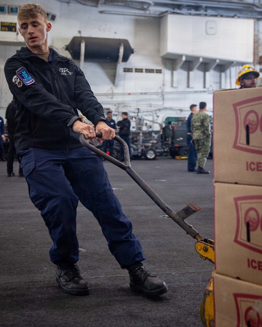 USS Theodore Roosevelt Stores Onload
