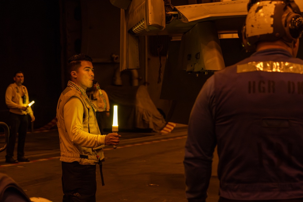 Abraham Lincoln conducts routine operations